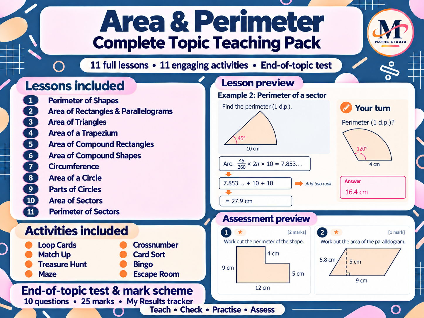 Area & Perimeter | Complete Topic Teaching Pack