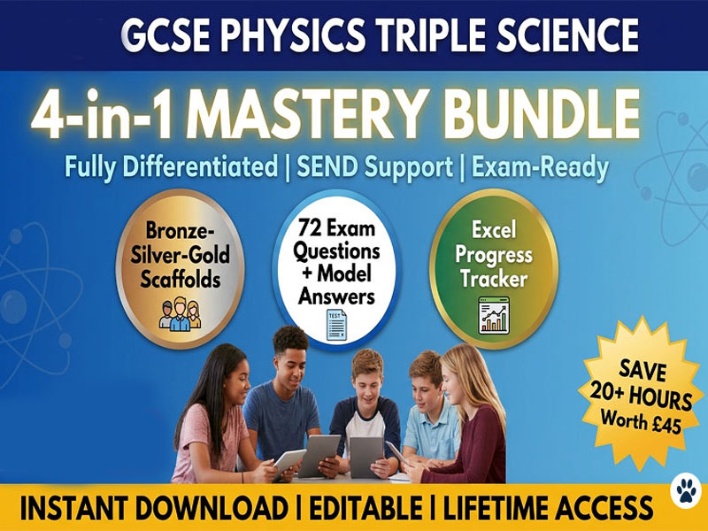 GCSE Physics: Complete 4-in-1 Triple Science Mastery Bundle