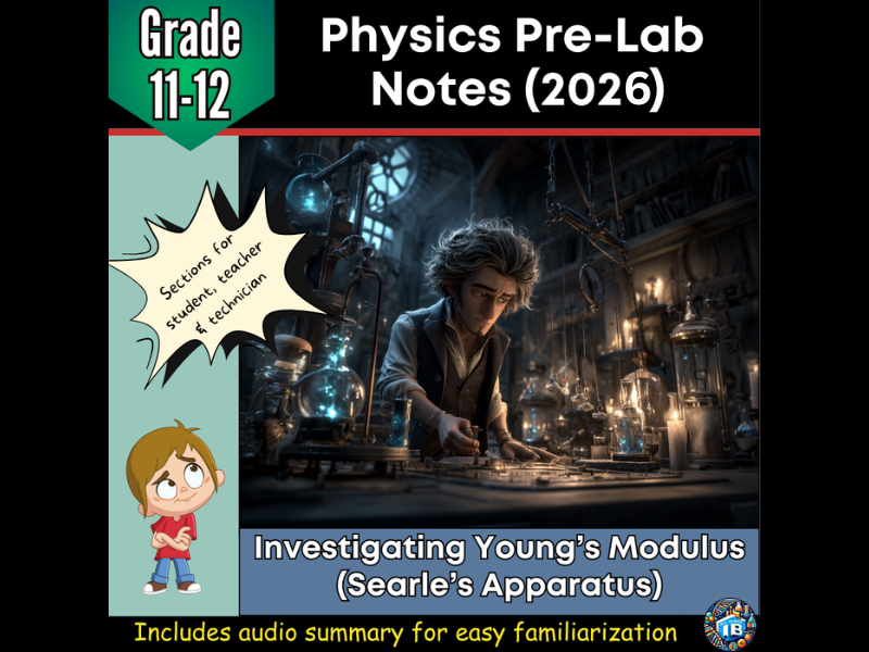IB DP Physics Young’s Modulus of a Metal Wire Pre-Lab Notes  2026
