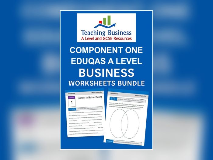 Eduqas A Level Business - Complete Component One Worksheet/Revision Bundle