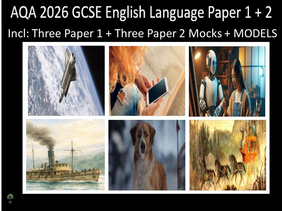 Six AQA 2026 GCSE English Language Paper 1 & 2 Mocks | Models
