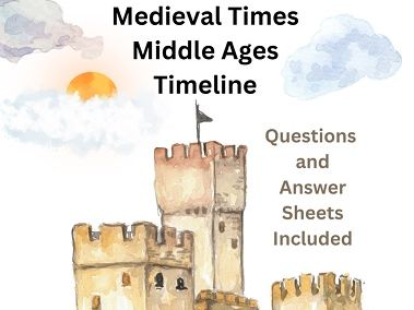 Medieval Times Middle Ages Lesson w/ Questions & Answer Sheet
