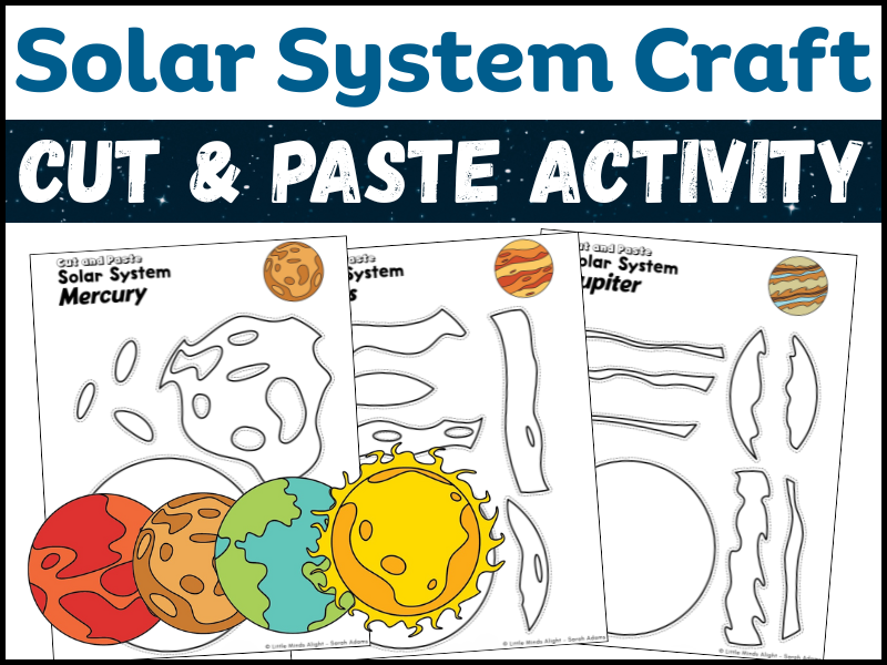 Solar System Cut & Paste Activity | Planets Craft