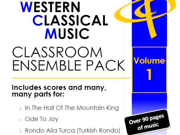 VOLUME 1: Classroom Ensemble Pack with backing tracks (4 pieces)