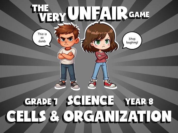 Cells & Organization VERY UNFAIR GAME | No-Prep Year 8 Science Review Activity