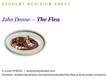 John Donne The Flea Student Revision Guide