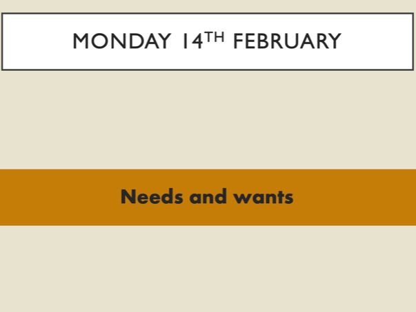 GCSE Business Needs And Wants Lesson Teaching Resources gcse-business-needs-and-wants-lesson-teaching-resources