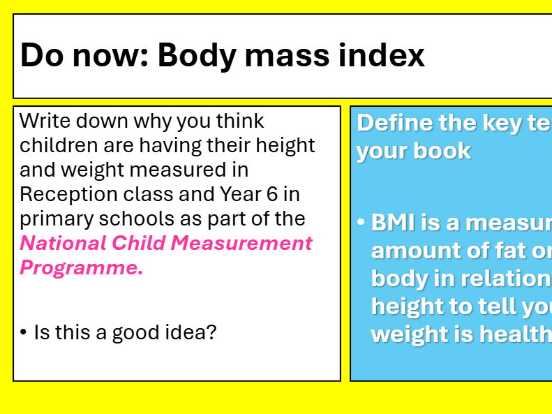 BTEC TECH AWARD Component 3 Health and Wellbeing Health & Social Care LOB LESSON4