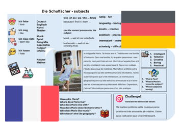 School Subjects (French & German) – Teaching & Assessment Package