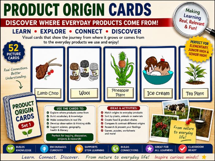 Product Origin Cards