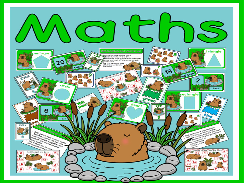 Early Maths - numeracy, numbers, shapes, colours, addition, subtraction