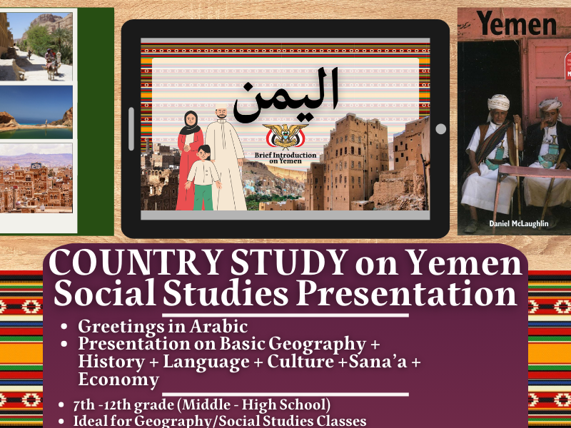 Yemen Country Study - Geography + Social Studies Presentation - Middle East