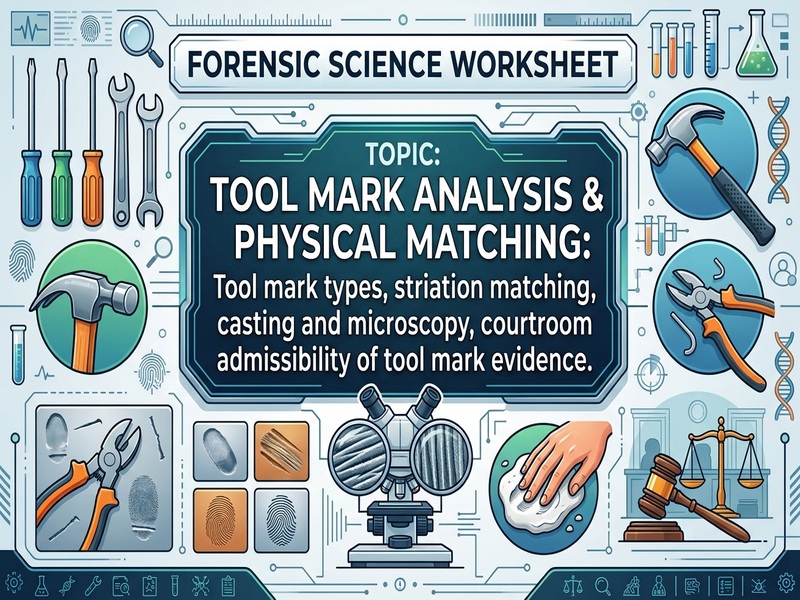 Tool Mark Analysis & Physical Matching