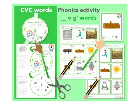 CVC 'og' Words Activity (Phase 2/3 Words)