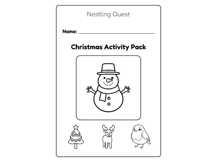 Christmas Activity Pack for EYFS and KS1: Colouring, Tracing, Word Searches, Crosswords and Mazes