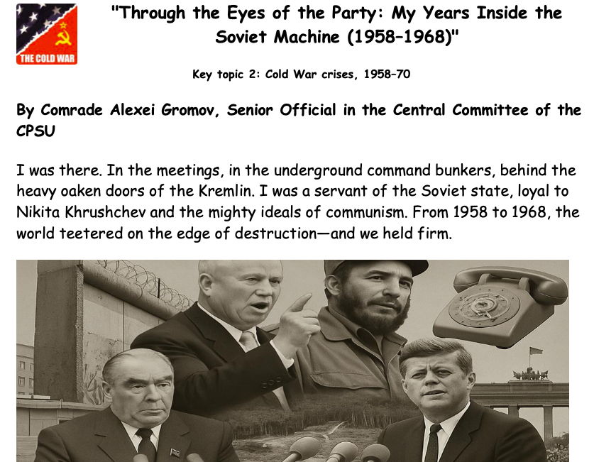 Edexcel GCSE Cold War - Story Pt2
