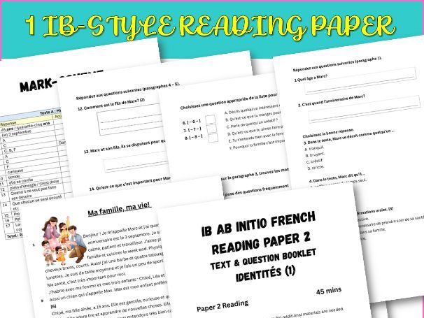 IB-style French Ab Initio – Writing & Reading Assessment | Identities theme (1)
