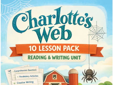 Charlotte’s Web Novel Study | 10‑Lesson Reading & Writing Unit