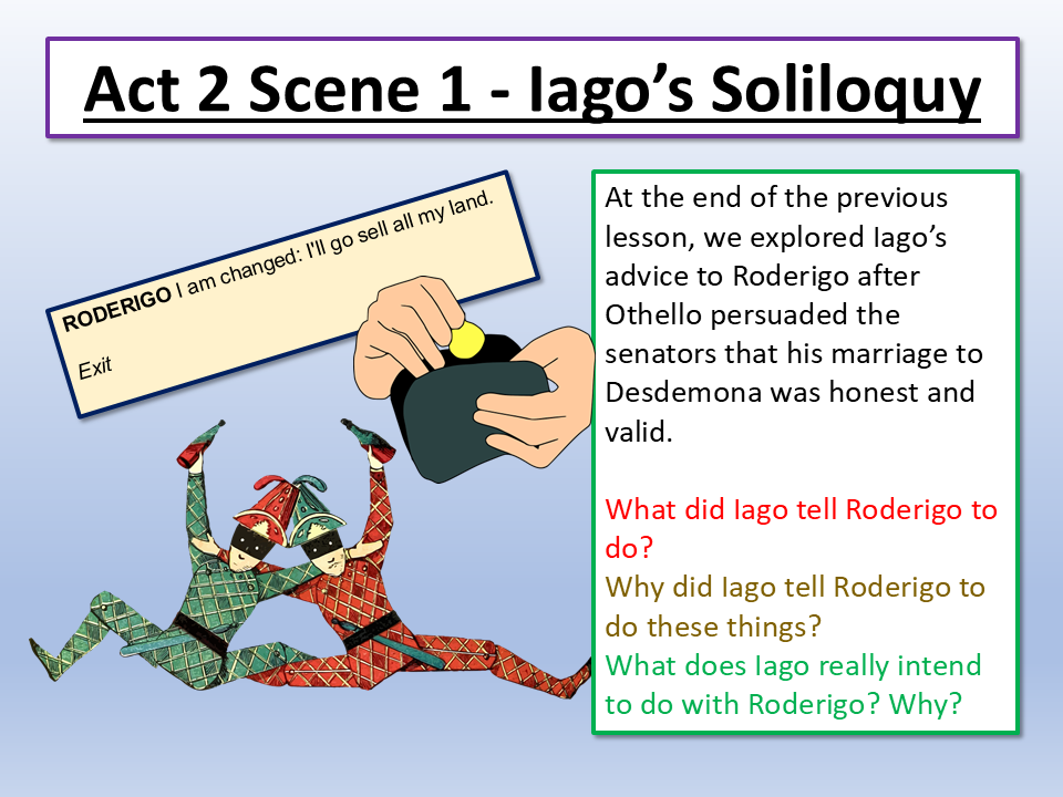 Othello A Level Iago Act 2 Scene 1