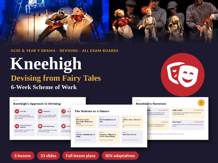 Kneehigh Devising Scheme of Work – 6 Lessons – GCSE & Year 9 Drama (AQA, Edexcel, Eduqas, OCR)