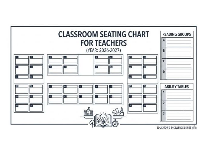 Classroom Management Kit & Seating Chart Pack | Printable Teacher Organizer Insert