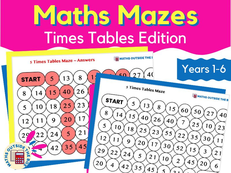 Maths Mazes - Times Tables