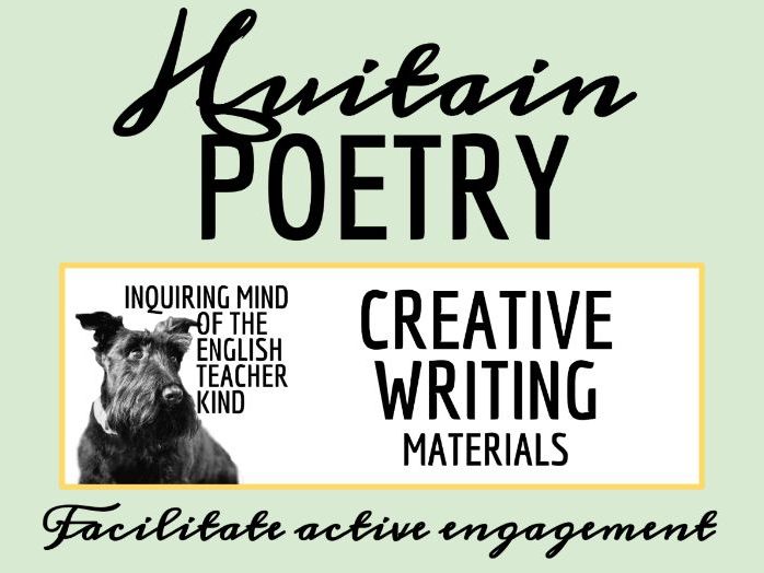 Huitain Poetry Activity with Outline and Exemplar for Creative Writing