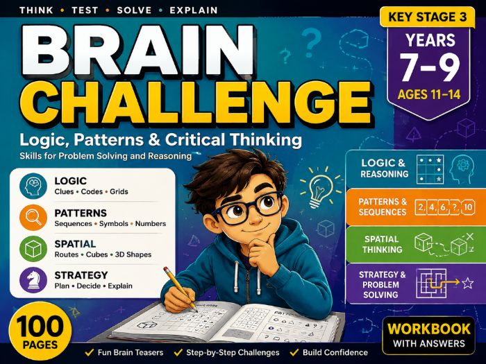 KS3 Brain Teasers & Critical Thinking | Logic, Reasoning & Problem Solving | Years 7–9