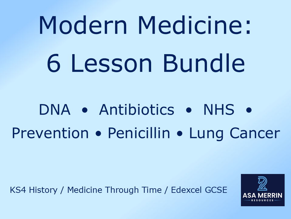 GCSE Medicine Through Time | Modern | 6 Lesson Bundle