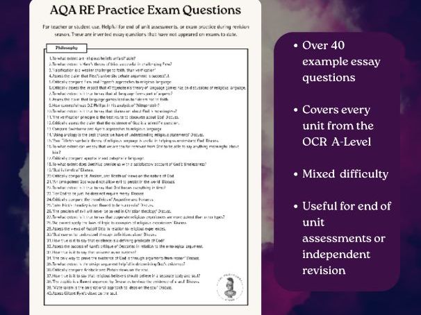 Philosophy MEGA Essay Question Pack