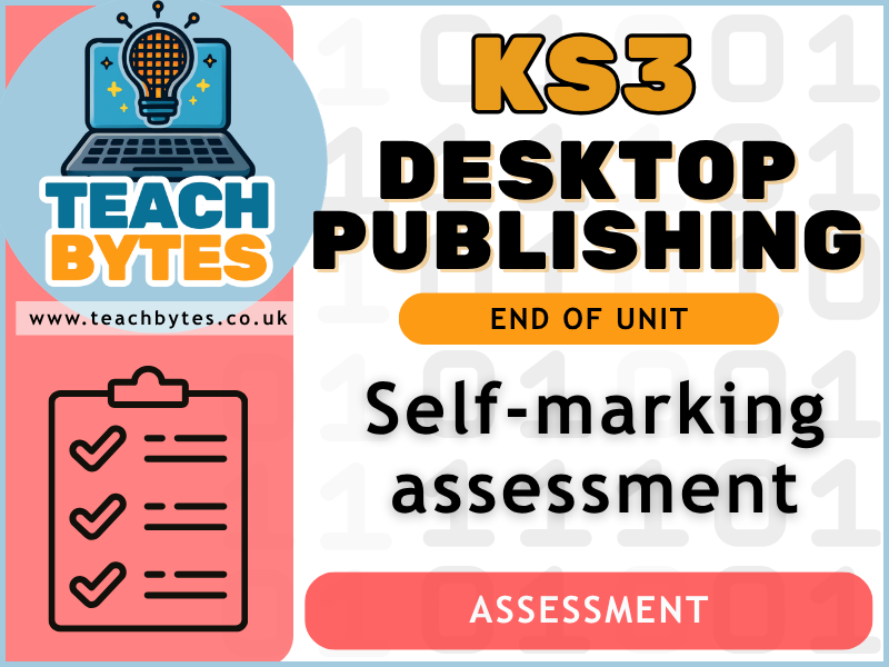 KS3 Desktop Publishing: Self-Marking Assessment