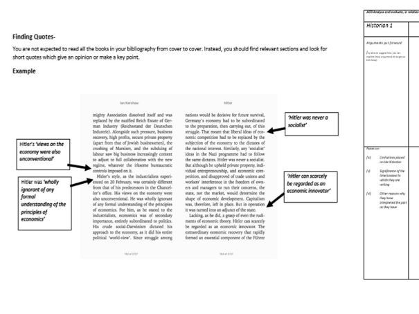 aqa a level history coursework structure