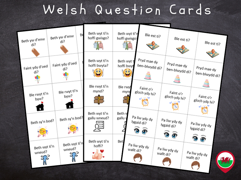 Welsh Question Cards