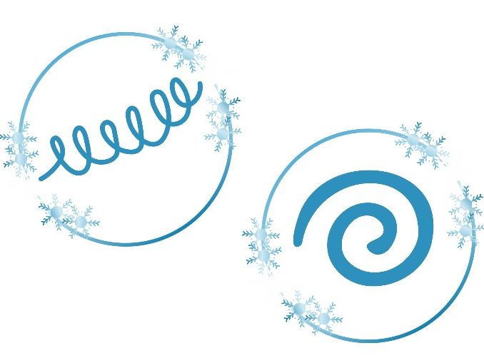 Winter Handwriting Pattern Display Templates (10 Designs)