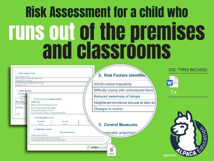 Pupil at risk of absconding- Risk assessment for schools