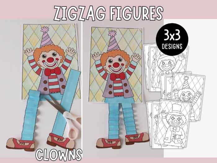 Zigzag Figures - Clowns