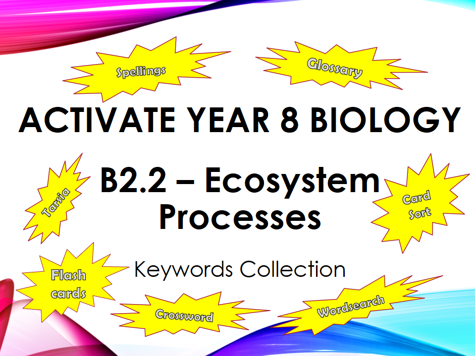 Activate Year 8 Biology - B2.2 - Ecosystem Processes - Keyword Collection