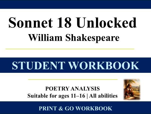 Shakespeare: Sonnet 18 Unlocked Workbook