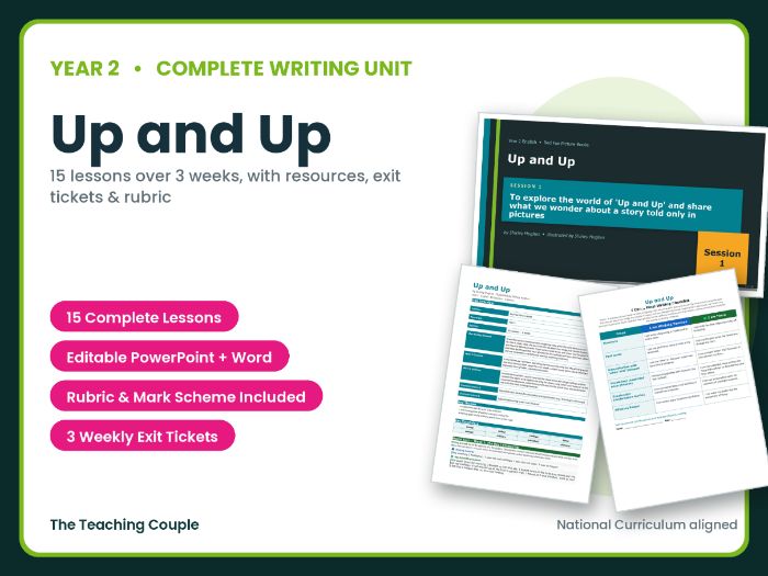 Up and Up | Year 2 English Unit | 15 Complete Lessons + Resources + Mark Scheme