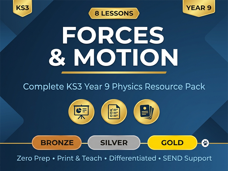 KS3 Forces and Motion Unit – Year 9 Physics Pack