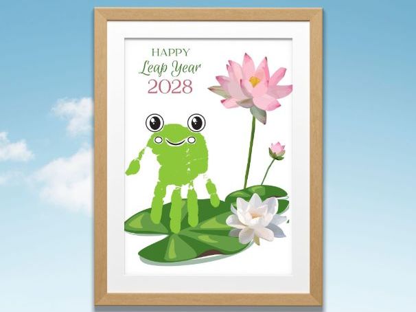 Leap Year Handprint Craft