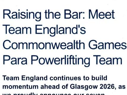 Commonwealth Games 2026 Para Powerlifting