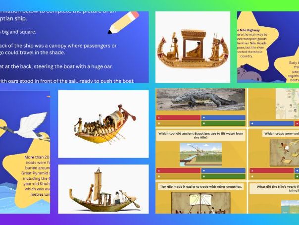 KS2 Ancient Egypt - Boats on the River Nile