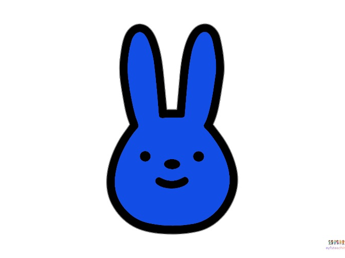 Coloured Easter bunnies