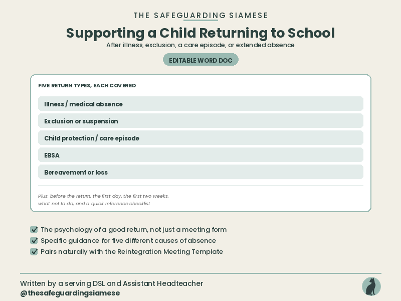 How to... Support a Child Returning to School  After Illness, Exclusion, a Care Episode or EBSA