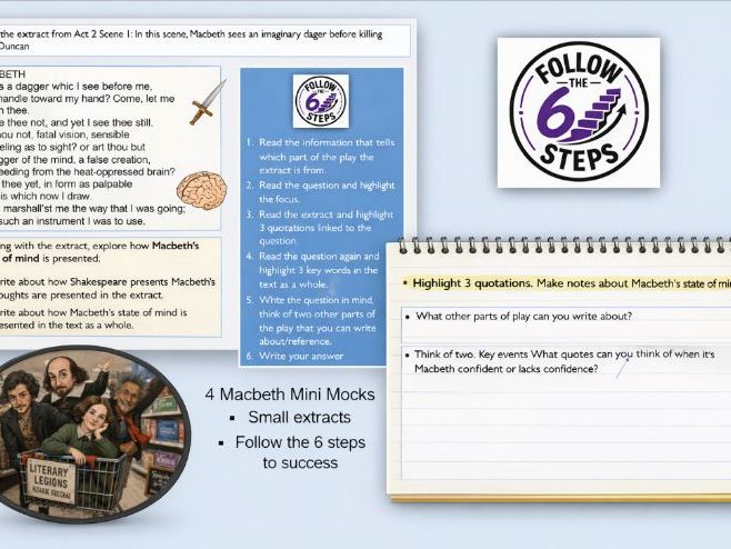 AQA Literature Paper 1 Macbeth Mini  Mocks