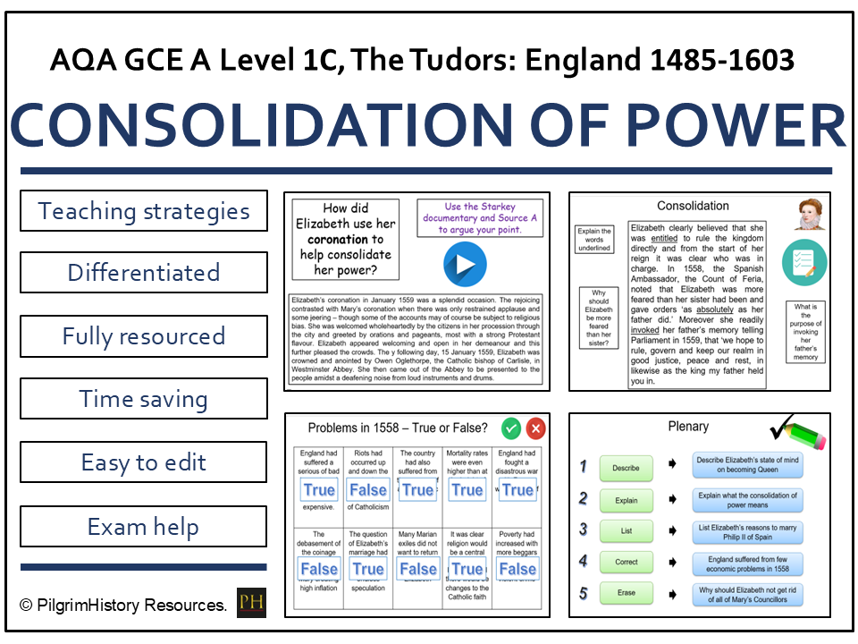Elizabeth I and the Consolidation of Power, 1558–1563 | AQA A Level History