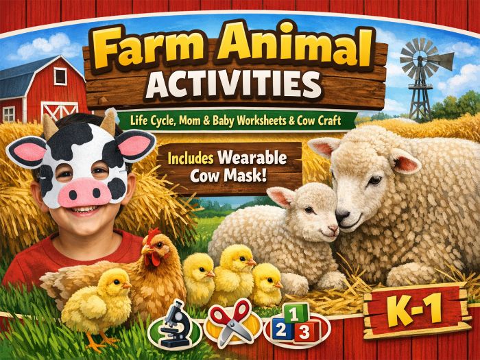 Farm Animal Activities & Cow Craft