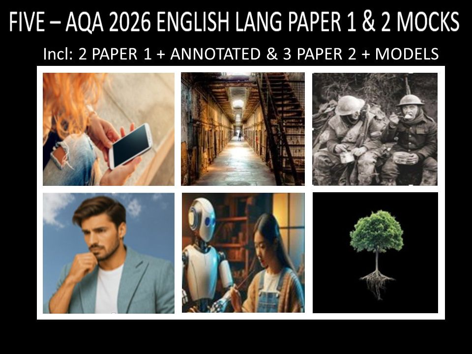 FIVE - AQA PAPER 1 & 2 | 2026 FULL MOCKS | ANNOTATED | MODELS