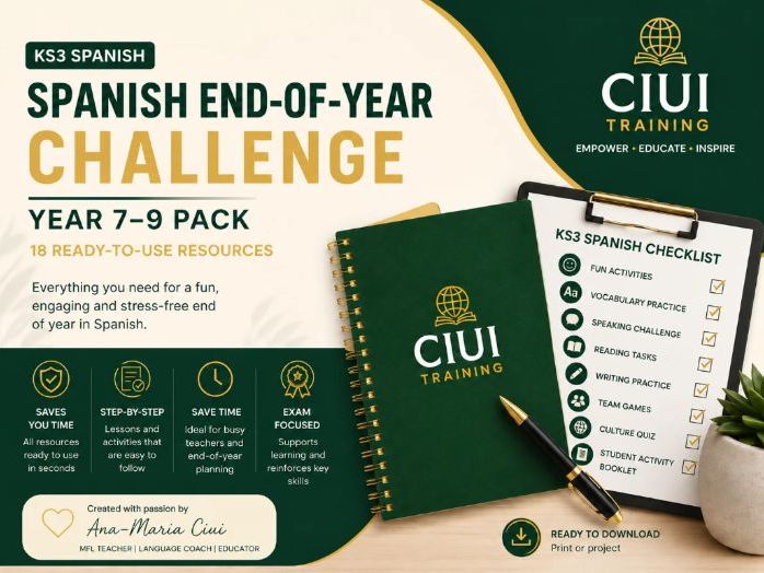 Spanish End-of-Year Challenge | KS3 Lesson Pack